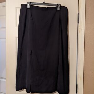 Norton McNaughton Black Calf Length Skirt Size 20W